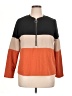 ChicMe Color Block Orange Pullover Sweater Size XL - photo 1