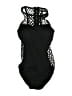 Unbranded Polka Dots Black One Piece Swimsuit Size L - photo 1