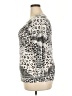 David Cline Animal Print Silver 3/4 Sleeve Top Size XXL - photo 5