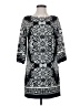 Old Navy 100% Polyester Print Black Casual Dress Size XS - photo 1