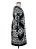 Old Navy 100% Polyester Print Black Casual Dress Size XS - photo 4