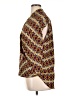 Bellatrix 100% Polyester Chevron-herringbone Brown Sleeveless Blouse Size L - photo 5