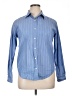 Evan Picone Stripes Blue Long Sleeve Button-Down Shirt Size 14 - photo 1