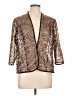 Alex Evenings 100% Polyester Metallic Gold Blazer Size L (petite) - photo 1