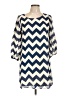 Sugarlips 100% Polyester Chevron-herringbone Blue Casual Dress Size L (estimated) - photo 1