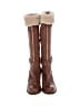 Napoleoni 100% Leather Brown Tan Boots Size EU 40 - photo 2