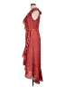 Max Studio Paisley Red Casual Dress Size L (estimated) - photo 5