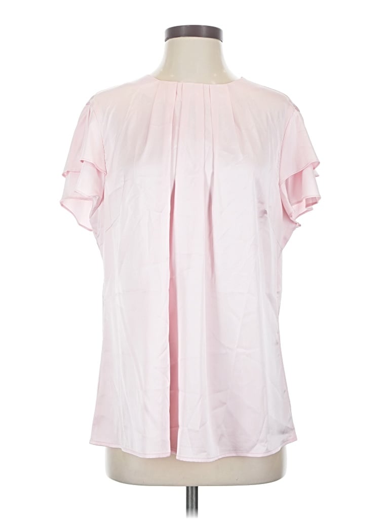 Pre-owned Blooming Jelly Short Sleeve Blouse In Pink