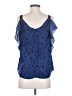 Rebecca Taylor Blue Sleeveless Blouse Size 2 - photo 2