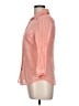 SO 100% Cotton Orange Pink 3/4 Sleeve Button-Down Shirt Size L - photo 5