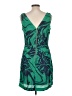 Assorted Brands 100% Viscose Graphic Green Cocktail Dress Size EU 42 / US 12 - photo 2