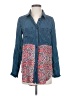 Tolani Paisley Blue Long Sleeve Blouse Size XS - photo 1