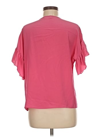 RED Valentino Short Sleeve Silk Top (view 2)