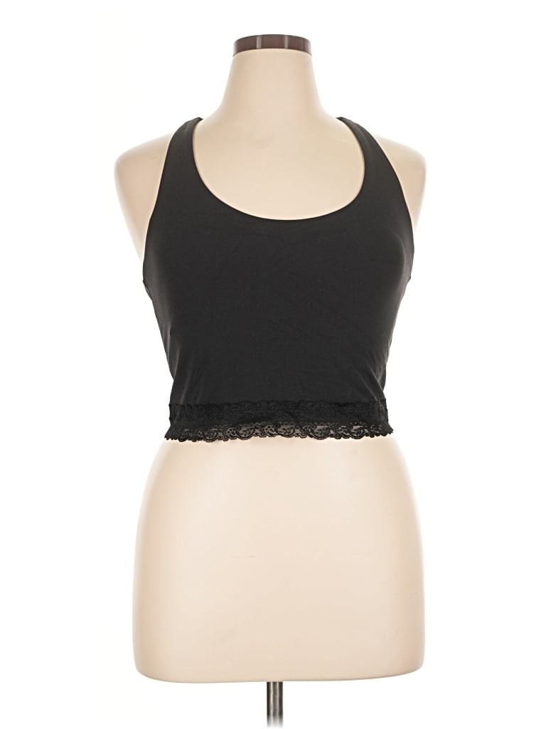 Pre-owned All In Motion Sleeveless Top Black Halter Neckline Tops