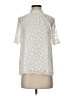 Feathers 100% Polyester Ivory Short Sleeve Blouse Size XS - photo 1