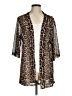 Crazy Train Animal Print Brown Kimono One size - photo 1