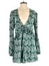 Topshop 100% Polyester Paisley Teal Romper Size 8 - photo 1