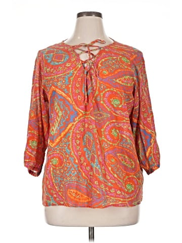 Lauren Jeans Co. 3/4 Sleeve Blouse (view 1)