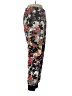 Aqua 100% Polyester Print Black Casual Pants Size L - photo 4