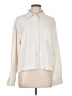 Lush 100% Polyester Solid Ivory Long Sleeve Blouse Size L - photo 1