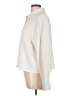 Lush 100% Polyester Solid Ivory Long Sleeve Blouse Size L - photo 5