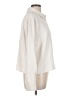 Lush 100% Polyester Solid Ivory Long Sleeve Blouse Size L - photo 4