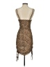 Shein Animal Print Brown Cocktail Dress Size 2 - photo 2