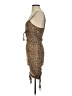 Shein Animal Print Brown Cocktail Dress Size 2 - photo 5