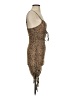 Shein Animal Print Brown Cocktail Dress Size 2 - photo 4