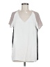 Jaye.e. 100% Polyester Ivory Short Sleeve Blouse Size M - photo 1