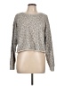 colsie Animal Print Gray Pullover Sweater Size L - photo 1