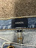 Khaite 100% Cotton Hearts Blue Jeans Size 29 waist - photo 7