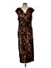 Chico's Animal Print Brown Cocktail Dress Size Lg (2.5) - photo 1