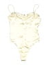 Zara 100% Polyester Ivory Gold Bodysuit Size S - photo 2