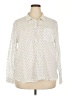 Gap Polka Dots Ivory Long Sleeve Button-Down Shirt Size XXL - photo 1