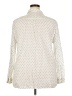 Gap Polka Dots Ivory Long Sleeve Button-Down Shirt Size XXL - photo 2