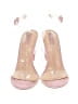 Forever 21 Color Block Pink Sandals Size 8 - photo 2