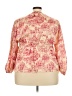 Elizabeth and James 100% Polyester Pink Tan 3/4 Sleeve Blouse Size XXL (estimated) - photo 2