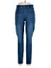 Hue Solid Blue Jeans Size L - photo 1