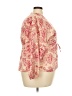 Elizabeth and James 100% Polyester Pink Tan 3/4 Sleeve Blouse Size XXL (estimated) - photo 4