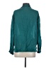 Johnny Was 100% Rayon Paisley Floral Teal Long Sleeve Blouse Size S - photo 2