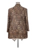 Aqua Blues Animal Print Brown Kimono Size 2X - photo 2