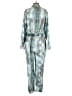 ASOS 100% Polyester Teal Jumpsuit Size 8 - photo 2