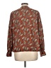Shein Curve 100% Polyester Paisley Brown Long Sleeve Blouse Size 12 Plus (0) - photo 2