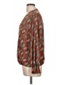 Shein Curve 100% Polyester Paisley Brown Long Sleeve Blouse Size 12 Plus (0) - photo 5