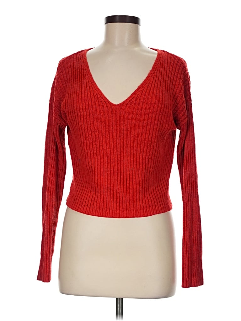 Pre-owned Wild Fable Pullover Sweater In Red