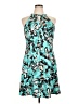 Wisp Floral Teal Cocktail Dress Size 14 (petite) - photo 1