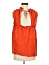 Matilda Jane Solid Orange Sleeveless Blouse Size M - photo 2