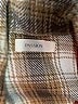 Passion 100% Polyester Plaid Brown Coat Size M - photo 6