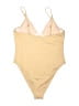 Unbranded Solid Yellow One Piece Swimsuit Size M (estimated) - photo 2